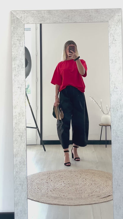 T-shirt Cœur Dentelle NOÉLIE – Rouge