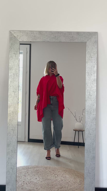 Chemise Oversize ALMA – Rouge
