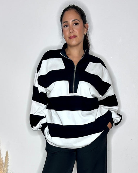 Sweat-shirt à rayures